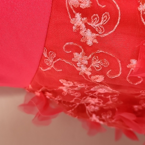 Hebeos Women's Size S Princess Pink Spaghetti Strap Sleeveless Mini Party Dress - Picture 5 of 16